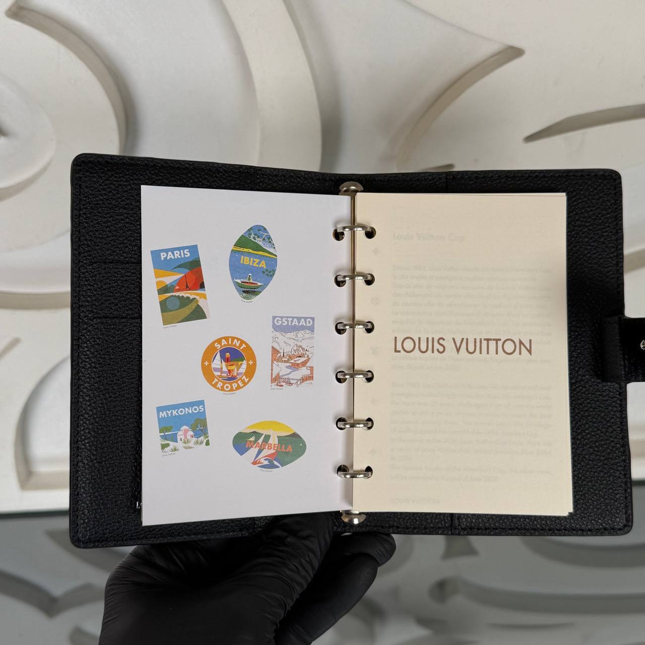 Louis Vuitton Small Ring Agenda Cover 

10.5x14.5 cm 
214021 ⭐️
