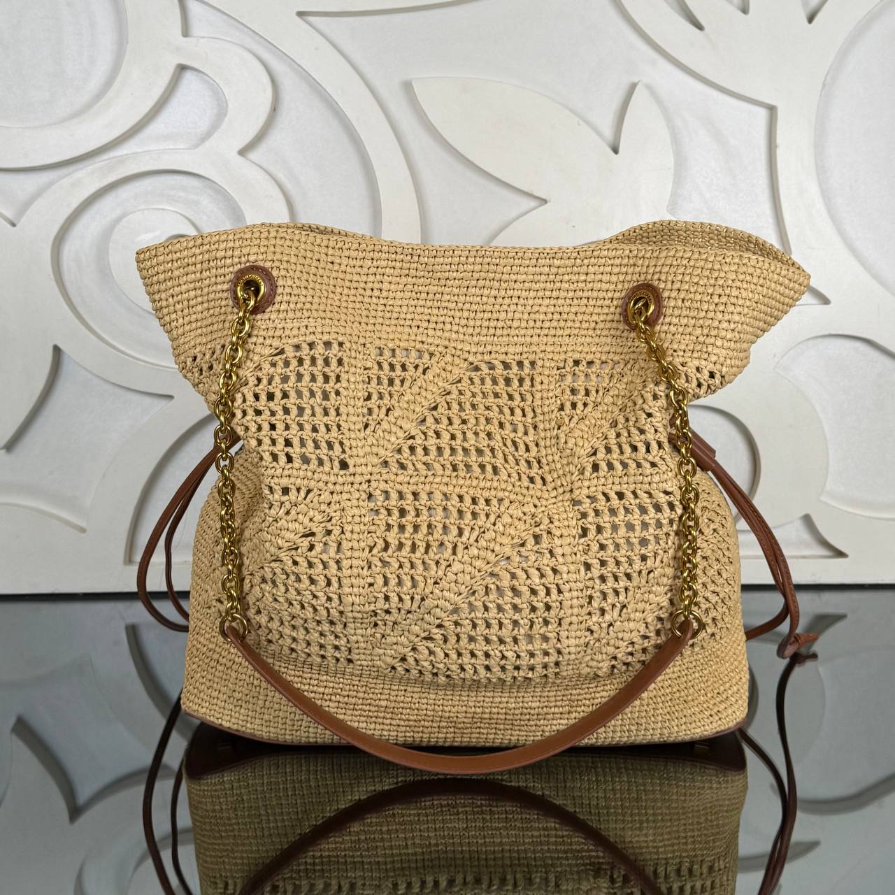 Saint Laurent Jamie Shopping Bag in Raffia

34x32 cm 
910866 ⭐️