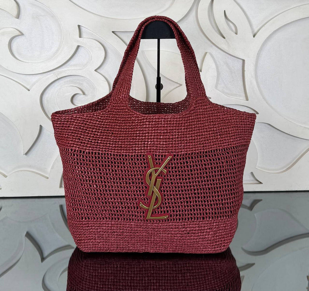 Saint Laurent Icare Medium in Raffia 

31x28 cm 
910973 ⭐️
