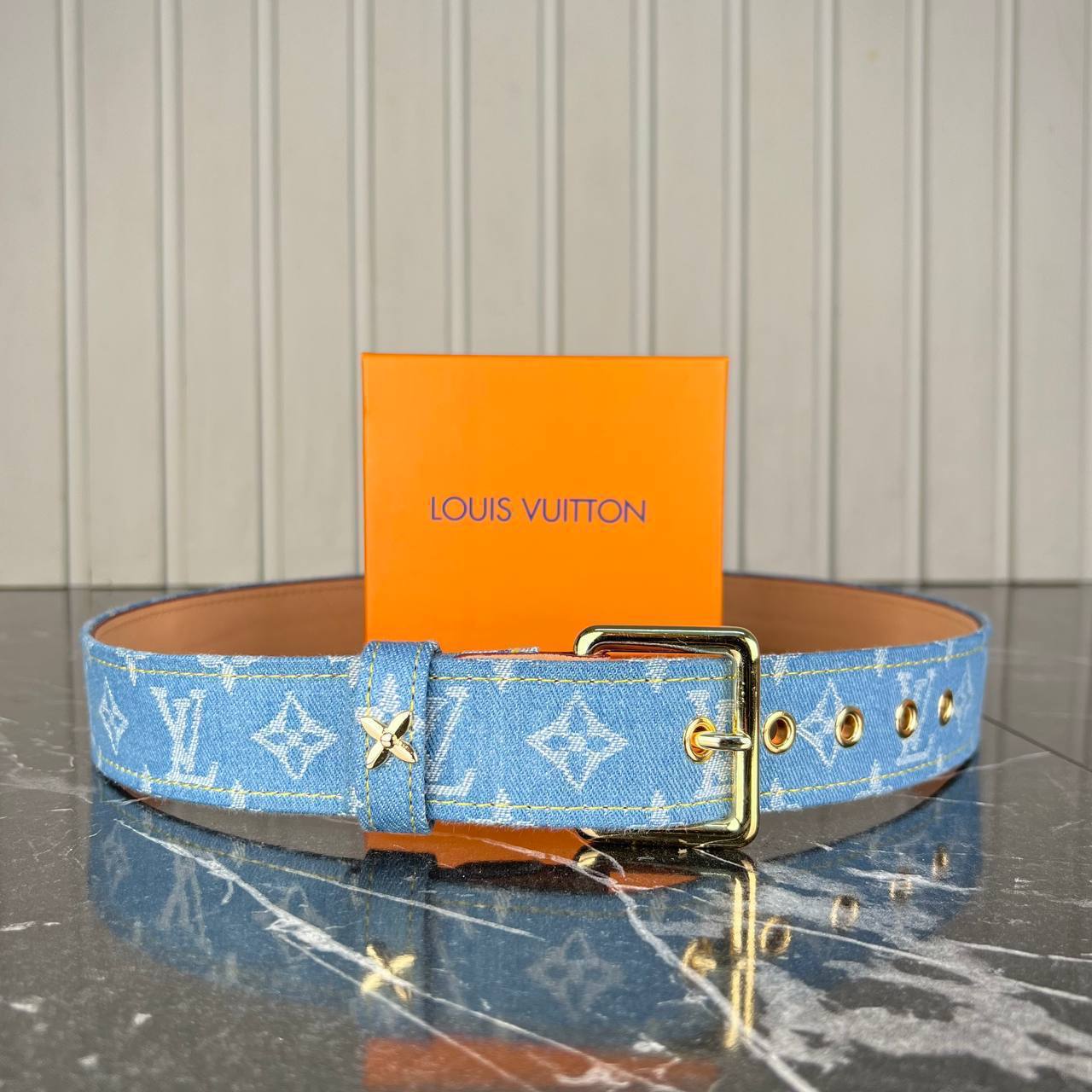 Louis Vuitton Denim Kemer 4 cm