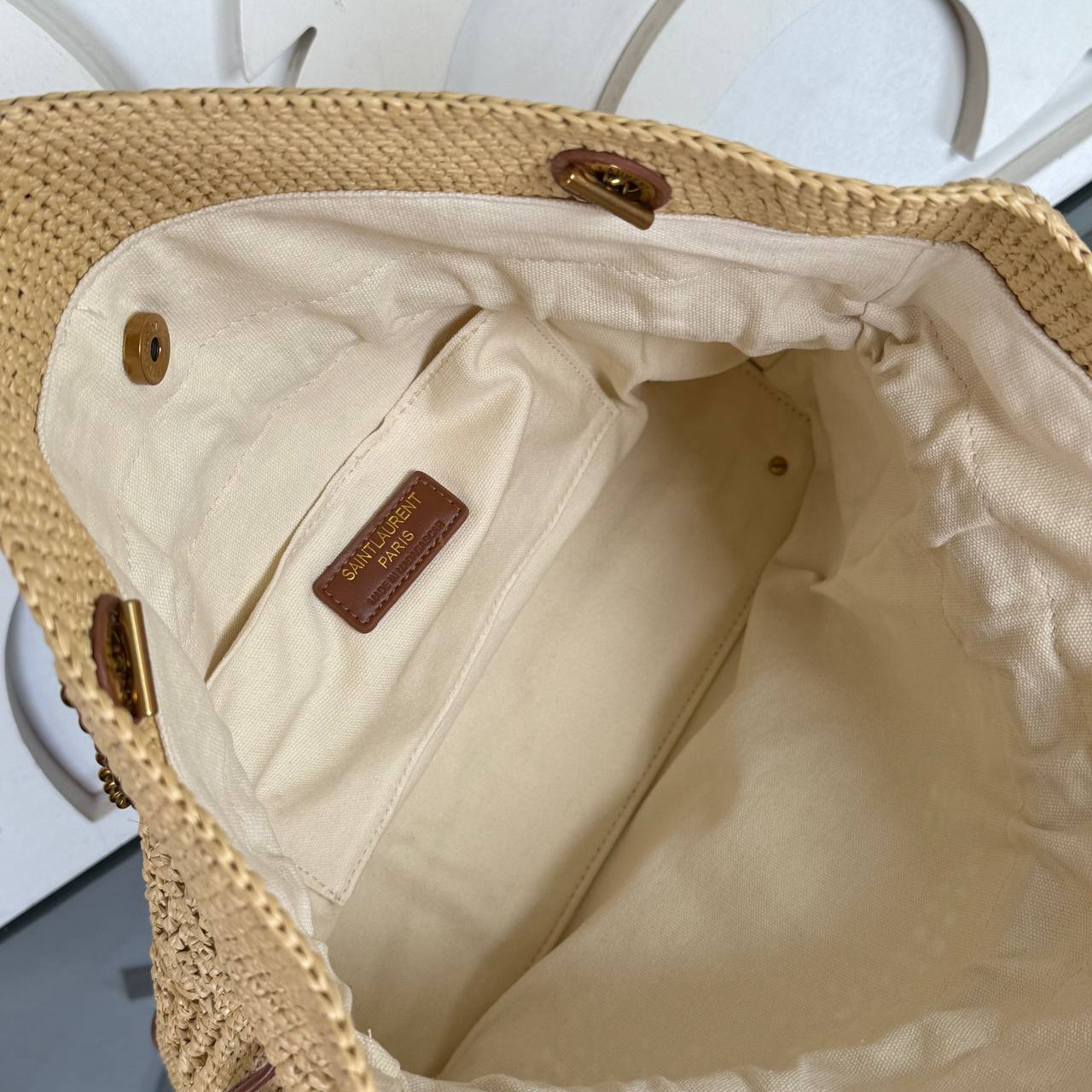 Saint Laurent Jamie Shopping Bag in Raffia

34x32 cm 
910866 ⭐️