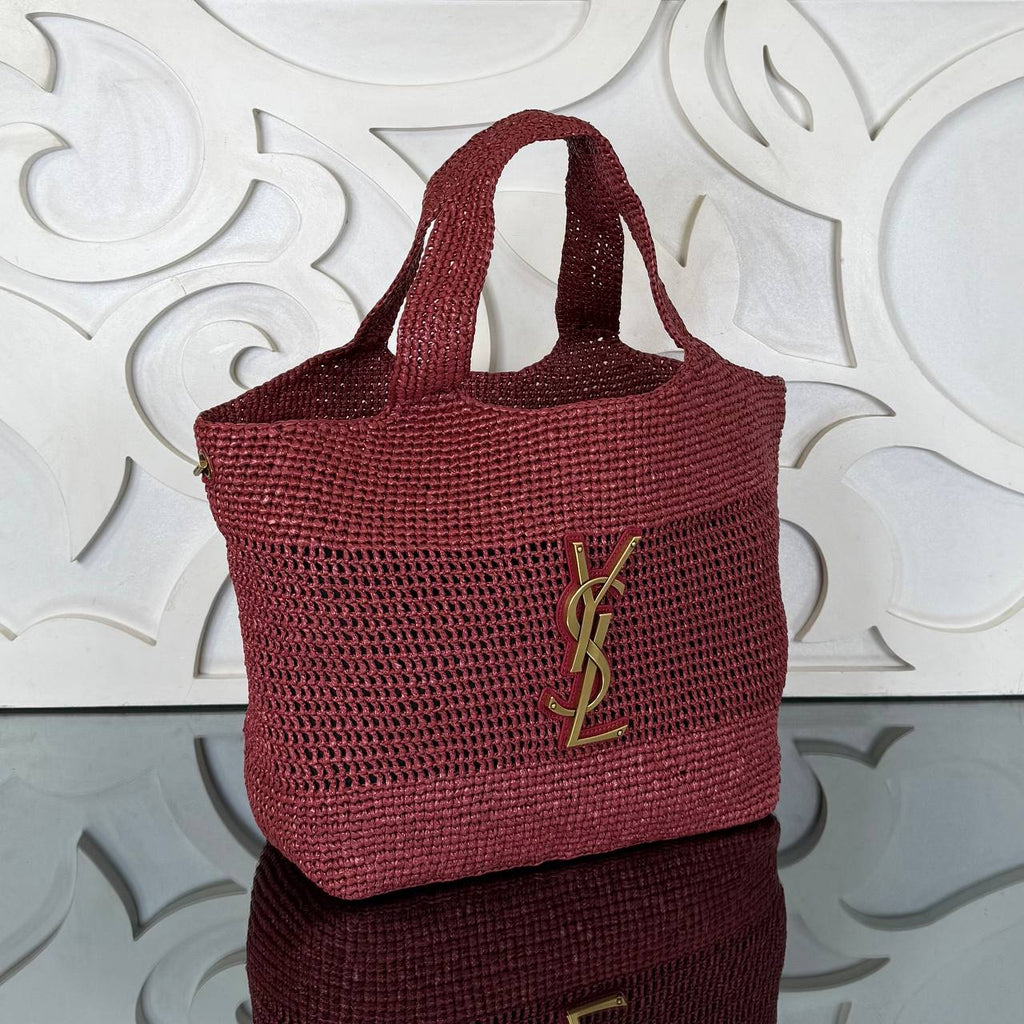 Saint Laurent Icare Medium in Raffia 

31x28 cm 
910973 ⭐️
