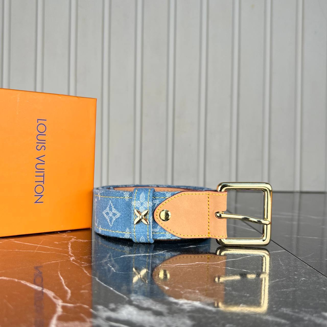 Louis Vuitton Denim Kemer 4 cm