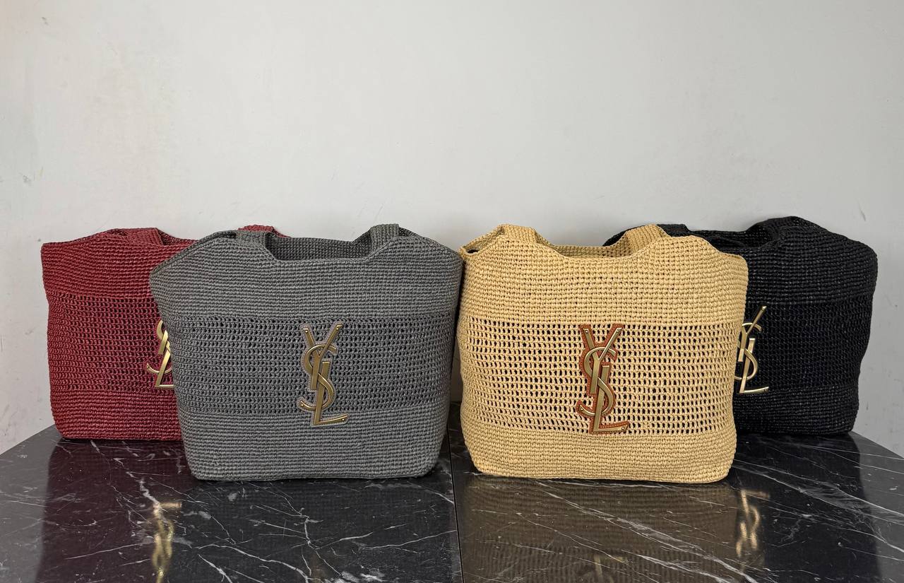 Saint Laurent Icare Medium in Raffia 

31x28 cm 
910973 ⭐️