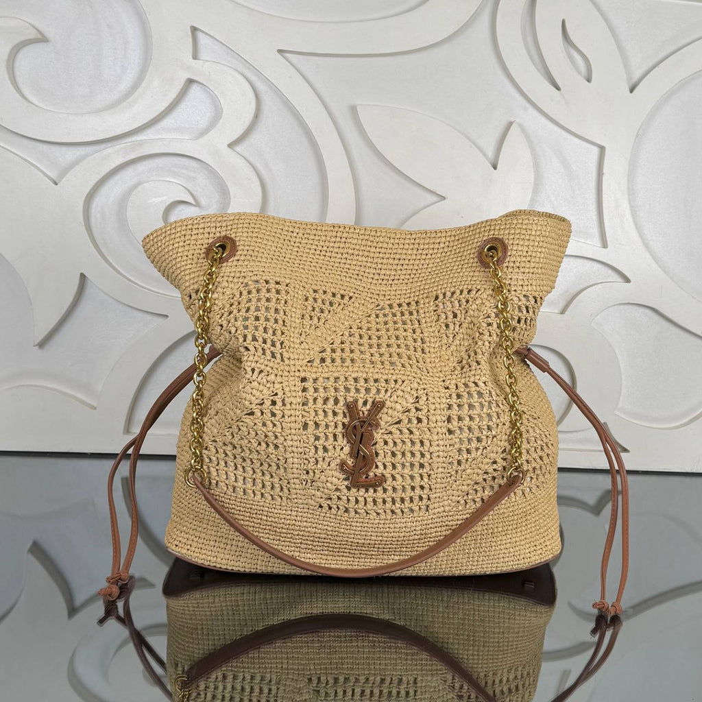 Saint Laurent Jamie Shopping Bag in Raffia

34x32 cm 
910866 ⭐️