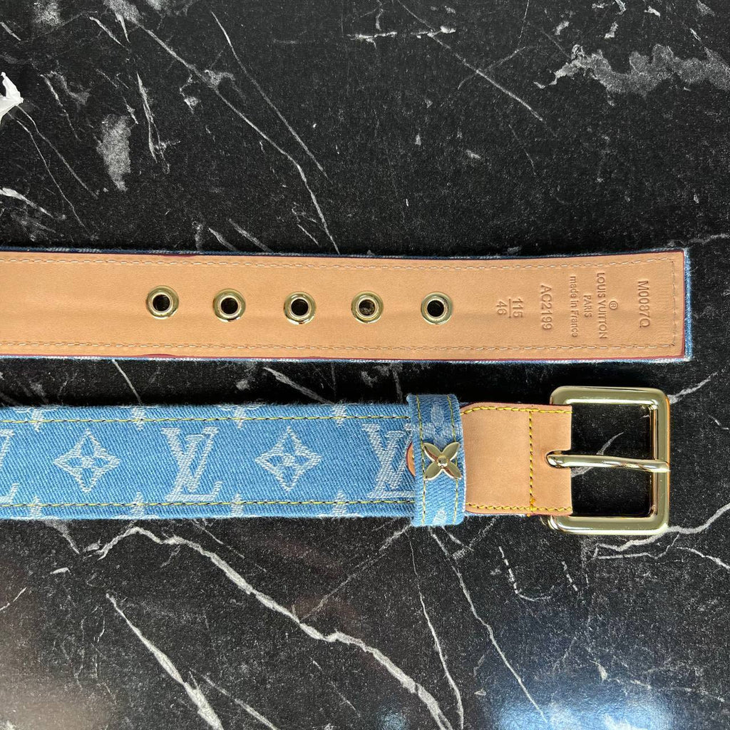 Louis Vuitton Denim Kemer 4 cm