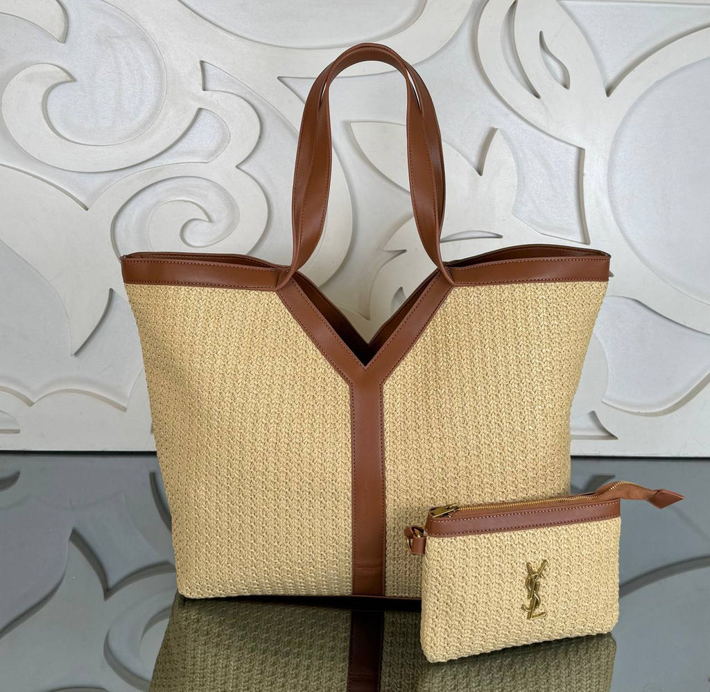 Ysl Saint Laurent Large Raffia Tote Bag

38x33 cm 
910849 ⭐️