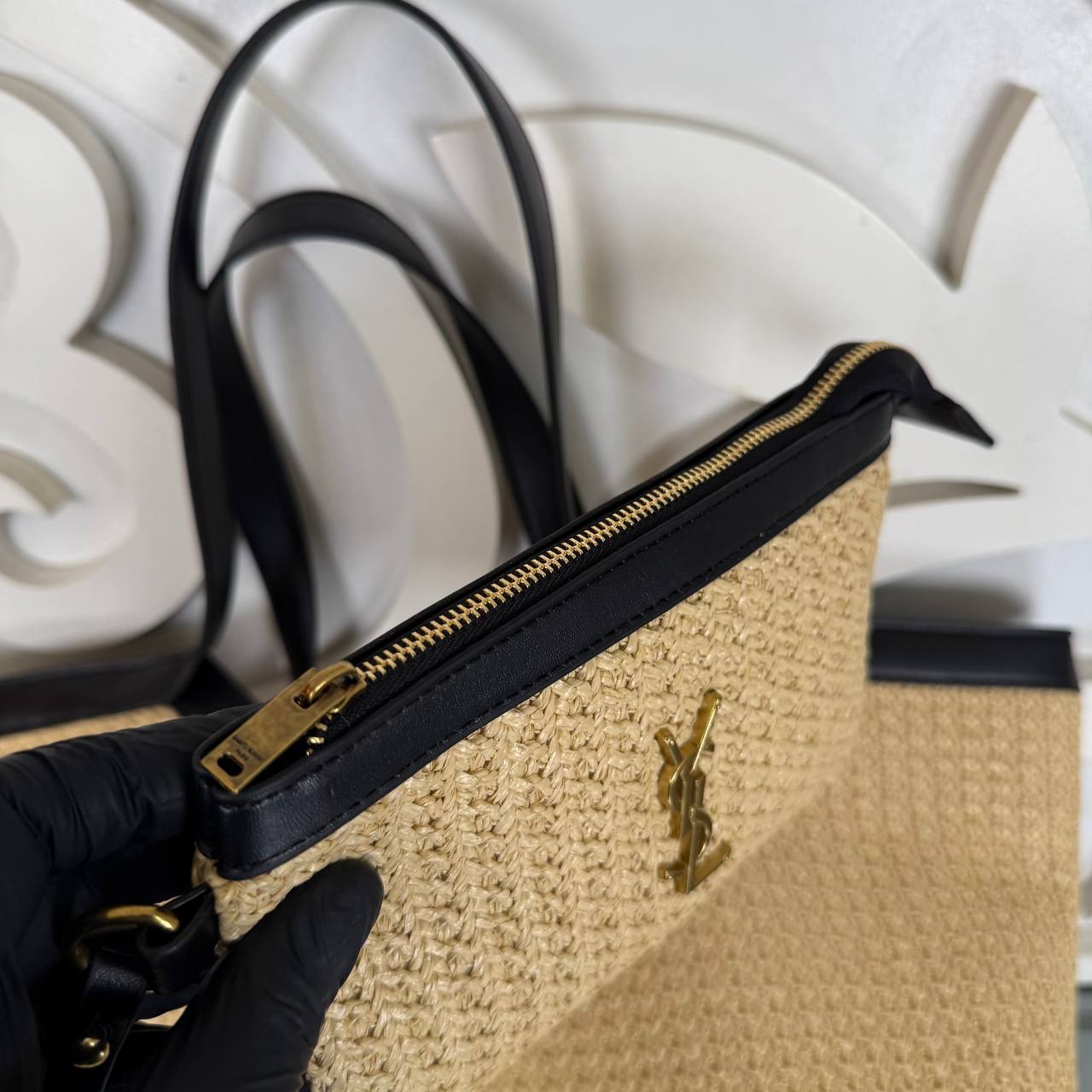 Ysl Saint Laurent Large Raffia Tote Bag

38x33 cm 
910849 ⭐️